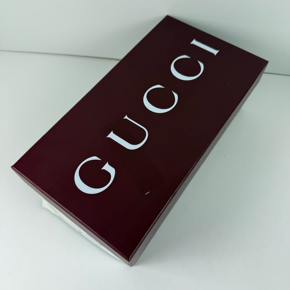 Gucci Sierra GG Slide Sandals Womens 39.5 US 9.5 Mystic White Heels Leather NEW - Picture 16 of 16